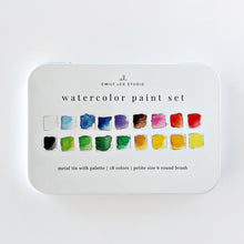 Load image into Gallery viewer, Emily Lex Studio Watercolor Workbook, Paint, and Paint Brushes
