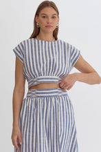 Load image into Gallery viewer, Blue &amp; White Striped Set
