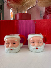 Load image into Gallery viewer, Vintage Mini Santa Mugs
