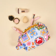 Load image into Gallery viewer, Italian Summer quilted Cosmetic Pouch
