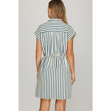Load image into Gallery viewer, The Woven Stripe Mini Dress
