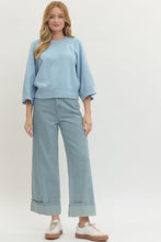 Load image into Gallery viewer, Blue Knit Sweater Entro
