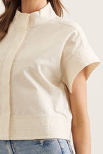 Load image into Gallery viewer, Entro Linen Top- Navy or Natural Linen
