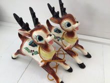 Load image into Gallery viewer, Vintage Dickson Pair of Christmas Reindeer
