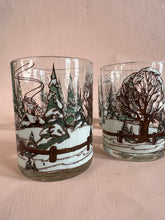 Load image into Gallery viewer, Vintage Culver Winter Glasses S/4
