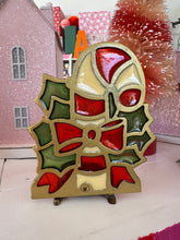 Load image into Gallery viewer, Vintage Stained Glass Candle Holder
