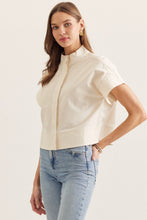 Load image into Gallery viewer, Entro Linen Top- Navy or Natural Linen
