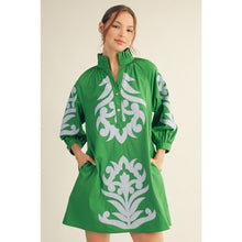 Load image into Gallery viewer, The Kelly- Floral Appliqué Shift Dress
