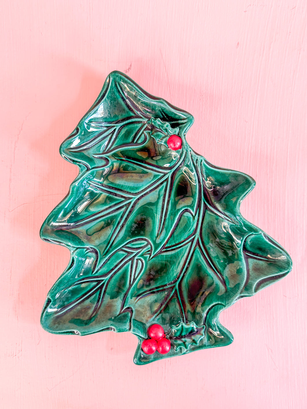 Vintage Tree Holly Dish