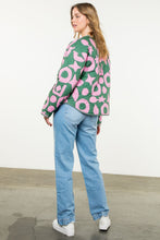 Load image into Gallery viewer, Quilted THML pink and green print jacket
