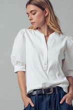 Load image into Gallery viewer, Puff Sleeve Henley Top
