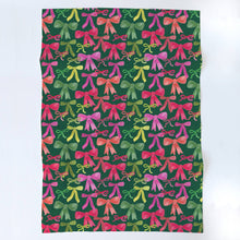 Load image into Gallery viewer, Christmas Bows tea towel
