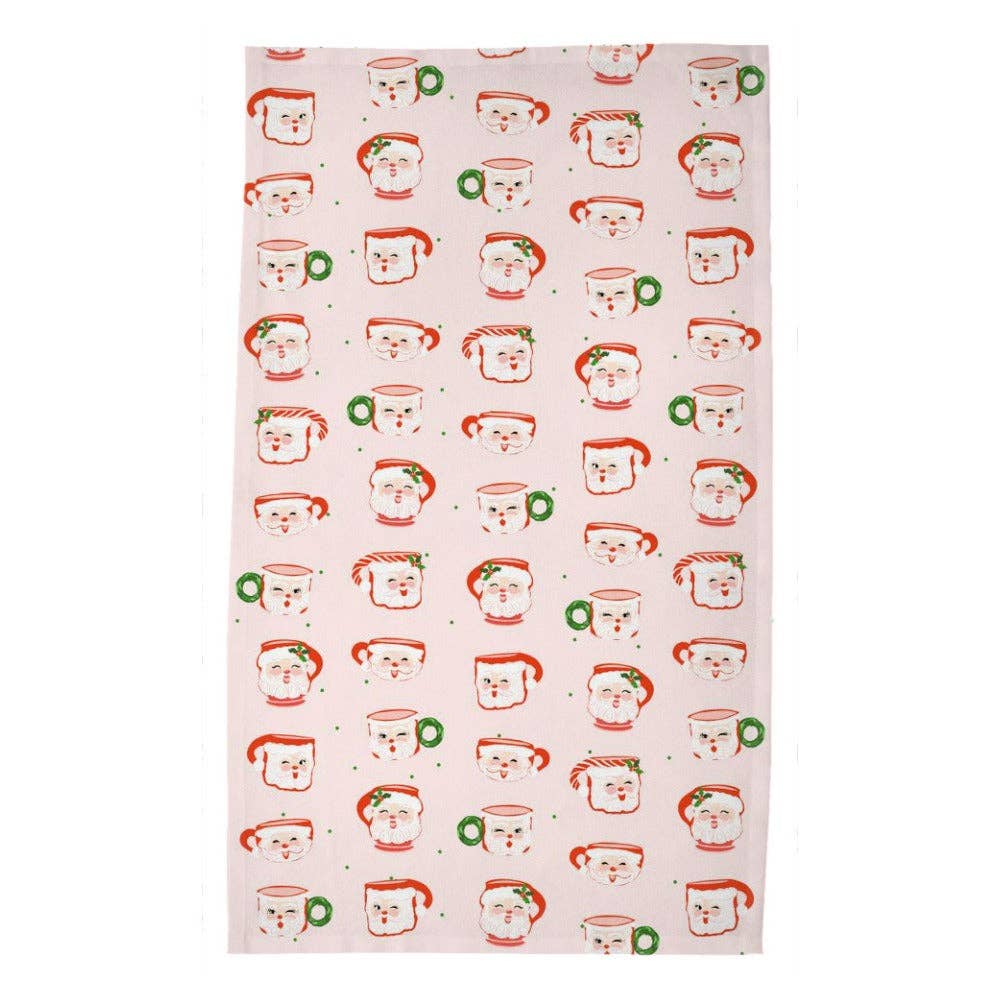 Santa Mug kitchen Tea Towel