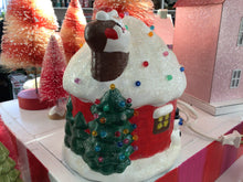 Load image into Gallery viewer, Vintage Santa light up house
