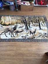 Load image into Gallery viewer, Vintage large elk tapestry
