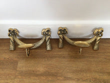 Load image into Gallery viewer, Vintage pair of brass sconces
