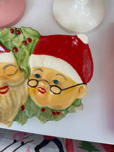 Load image into Gallery viewer, Vintage Mr. &amp; Mrs. Clause Plate
