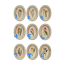 Load image into Gallery viewer, Framed floral print in green distressed wood frame
