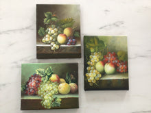 Load image into Gallery viewer, Vintage oil fruit paintings- set of 3
