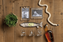 Load image into Gallery viewer, MudPie Trout Metal Serving Tray
