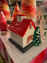 Load image into Gallery viewer, Vintage Ceramic Red Roof House
