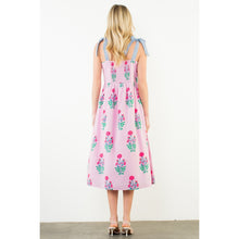 Load image into Gallery viewer, The Lindsey- Tie Strap Midi Floral Dress THML
