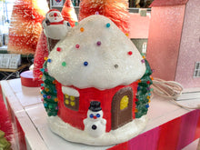 Load image into Gallery viewer, Vintage Santa light up house

