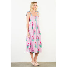 Load image into Gallery viewer, The Lindsey- Tie Strap Midi Floral Dress THML
