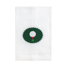 Load image into Gallery viewer, MudPie Golf Themed Needlepoint Towel
