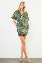 Load image into Gallery viewer, The Flora- Green Botanical Dress THML
