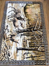 Load image into Gallery viewer, Vintage large elk tapestry
