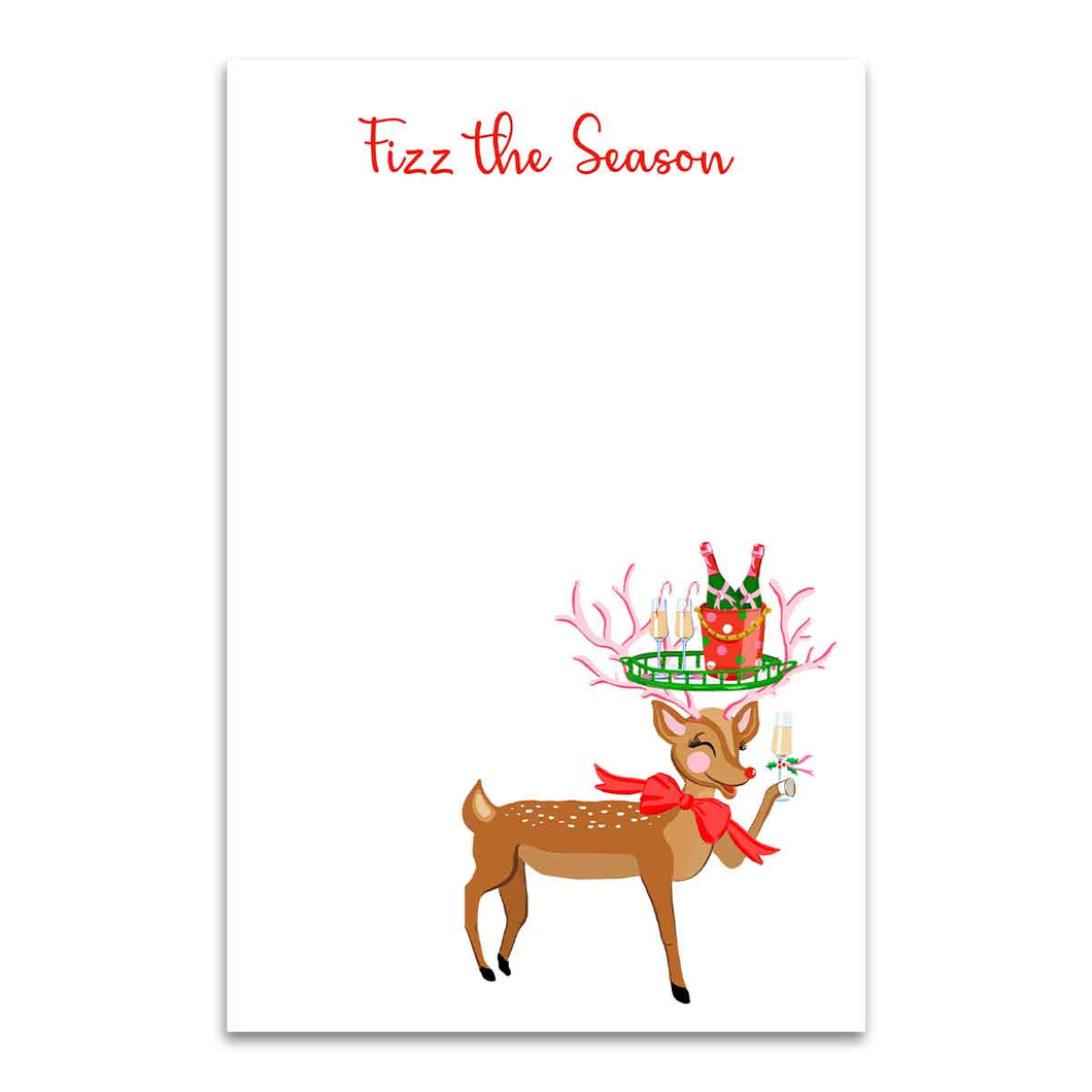 Fizz the Season Holiday notepad