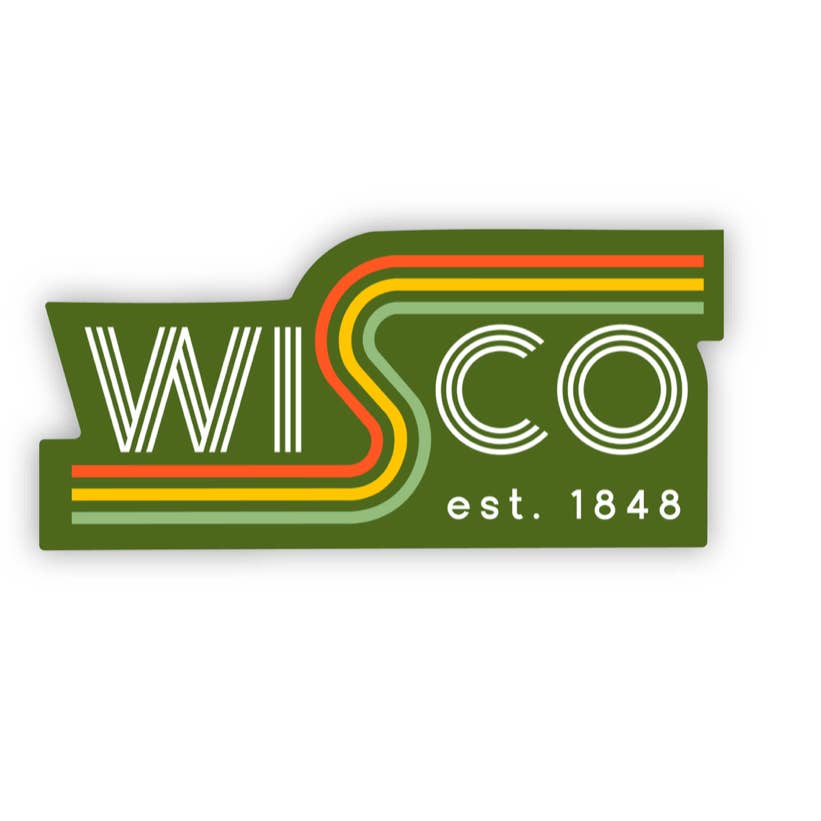Retro Wisconsin Sticker