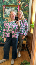 Load image into Gallery viewer, Quilted THML pink and green print jacket
