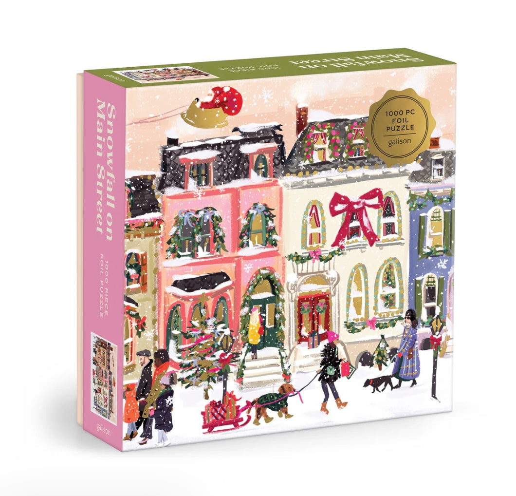 Snowfall on Main Street 1000pc Puzzle