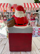 Load image into Gallery viewer, Vintage Ceramic Santa &amp; Fireplace

