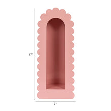 Load image into Gallery viewer, Pink Scalloped Wall Shelf
