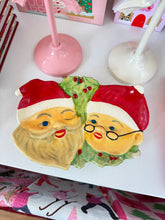 Load image into Gallery viewer, Vintage Mr. &amp; Mrs. Clause Plate
