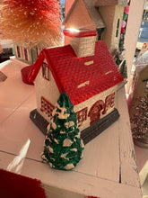Load image into Gallery viewer, Vintage Ceramic Red Roof House

