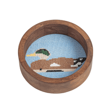 Load image into Gallery viewer, MudPie Needlepoint Wine Coaster
