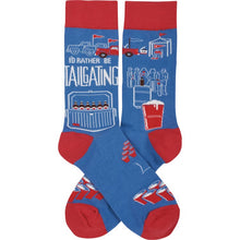 Load image into Gallery viewer, I’d Rather be Tailgating Socks
