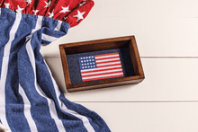 Load image into Gallery viewer, MudPie Needlepoint Flag Tray
