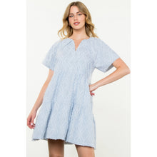 Load image into Gallery viewer, Blue &amp; White Striped Dress
