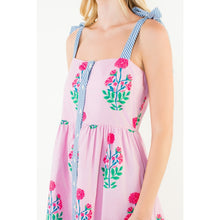 Load image into Gallery viewer, The Lindsey- Tie Strap Midi Floral Dress THML
