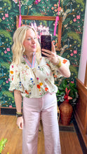 Load image into Gallery viewer, THML Floral Puff Sleeve Top
