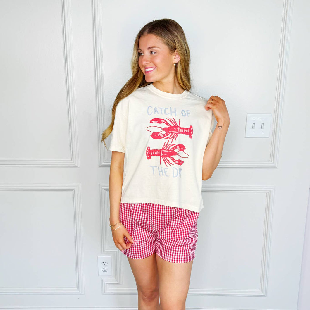 Catch of the Day Cropped Tee