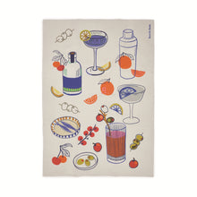 Load image into Gallery viewer, Here’s How- Cocktails Tea Towel

