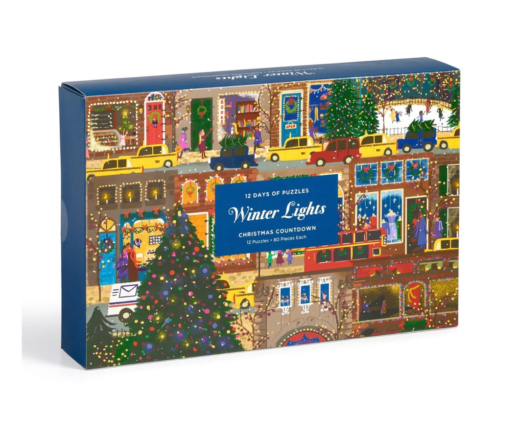 Winter Lights 12 days of Puzzles Christmas Countdown