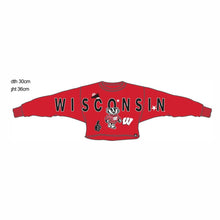 Load image into Gallery viewer, Wisconsin Badgers Cropped Crewneck
