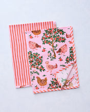 Load image into Gallery viewer, Printfresh Hen House set of 2 tea towels
